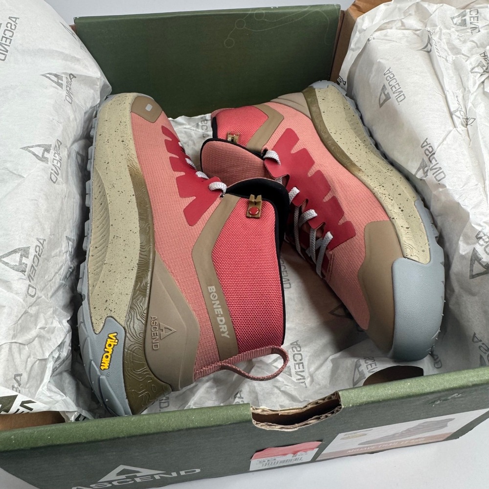 Ascend Mojave Trail LT Mid Hiking Boots Womens 9 Bone-Dry Vibram Cedarwood Pink - Picture 5 of 9